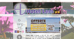 Desktop Screenshot of hotellem.it