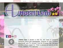 Tablet Screenshot of hotellem.it
